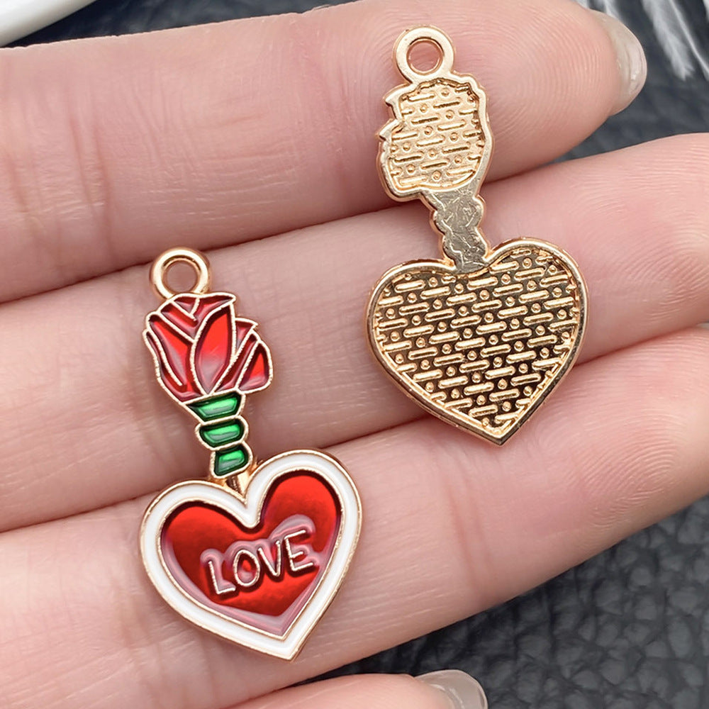 Wholesale Pink Valentine' s Day Love Accessories Pendant