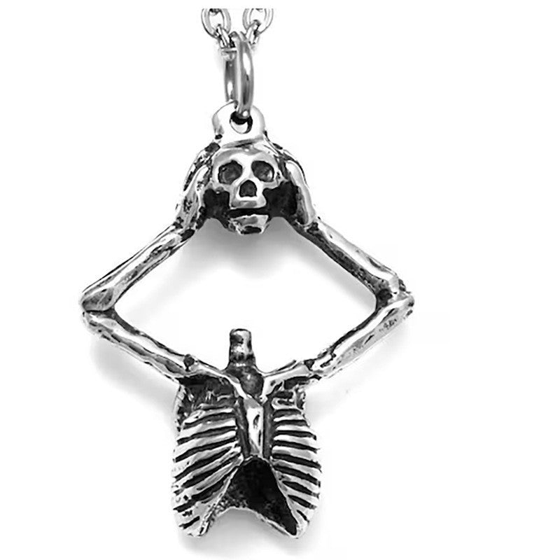 Wholesale Skull Necklace Independent Site Fashion Retro Jewelry Pendant