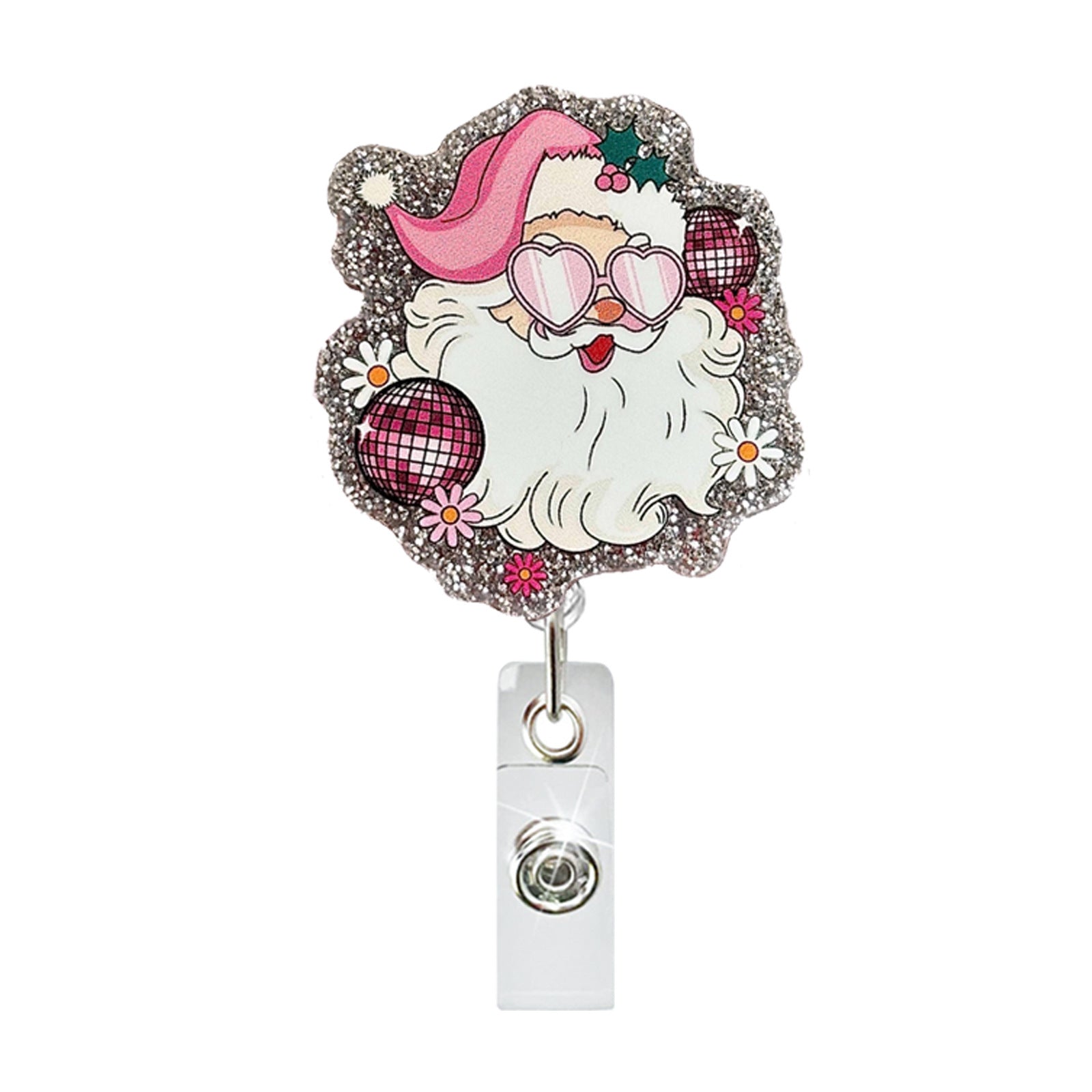 Wholesale Christmas acrylic glitter retractable pull-out