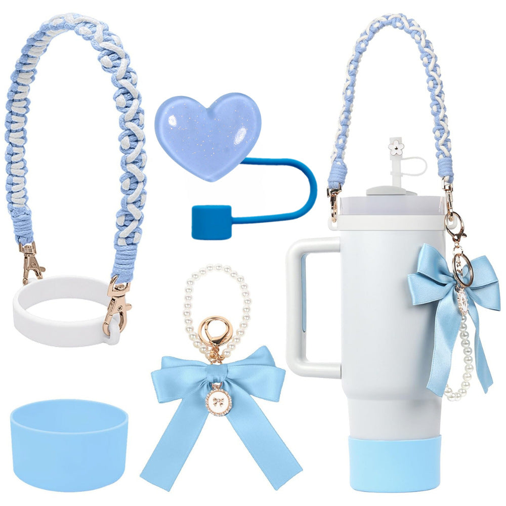 Wholesale  Small  Flower Straw Cap Bow Straw Tube Cap