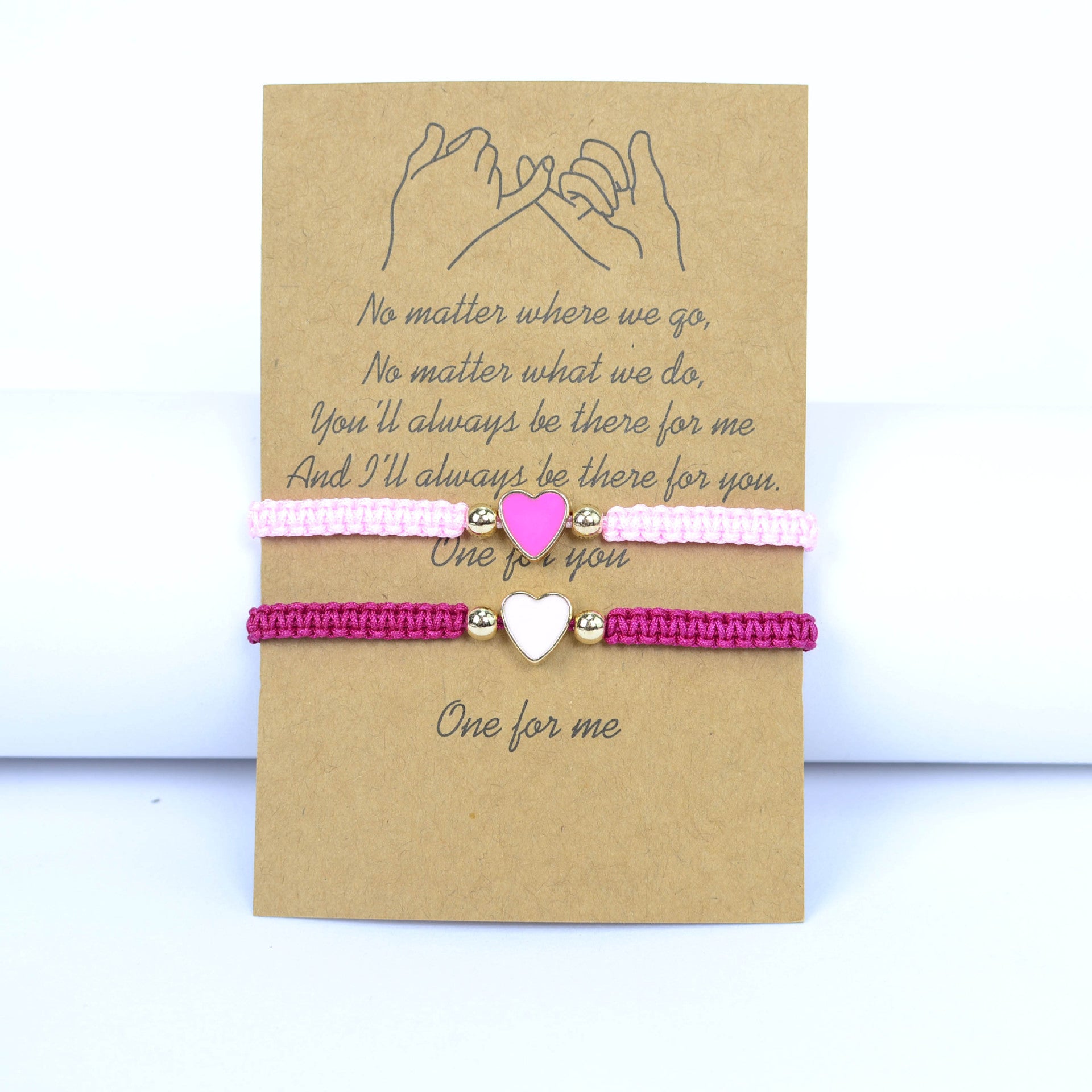 Wholesale  Couple Bracelet Set Flat Knot Woven Love Woven Bracelet