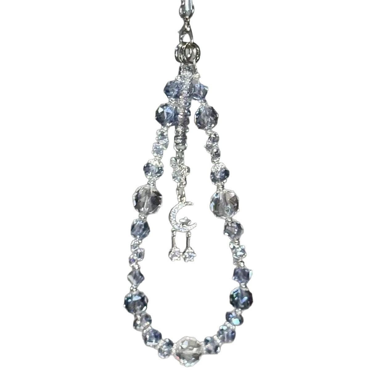 Wholesale Star and Moon Beaded Phone Chain Keychain