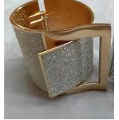 Wholesale Leopard Print Alloy Simple Gold-plated Open Bracelet