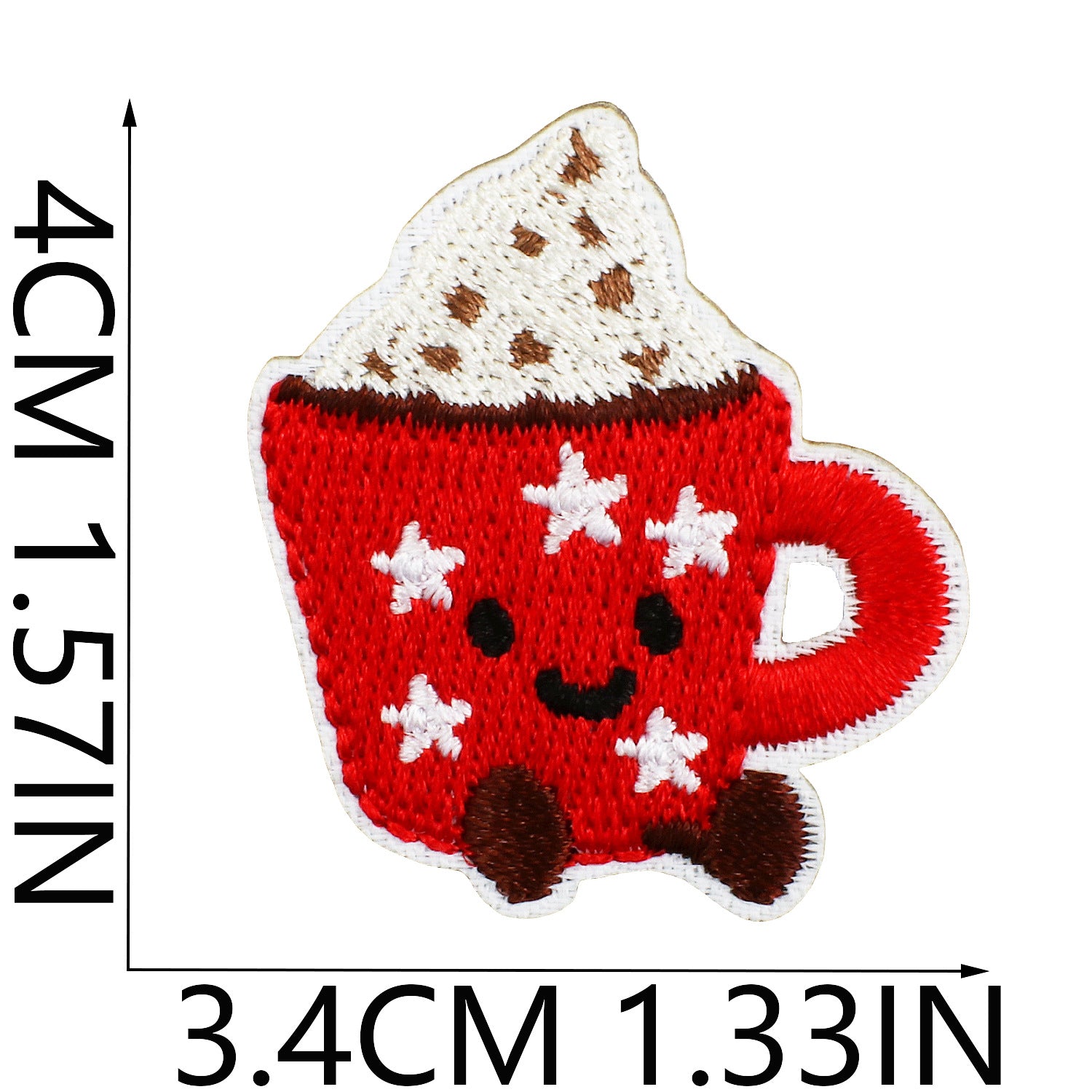 Wholesale Cute Dessert Embroider Cloth Stickers Star Biscuit Stickers Clothes Decoration