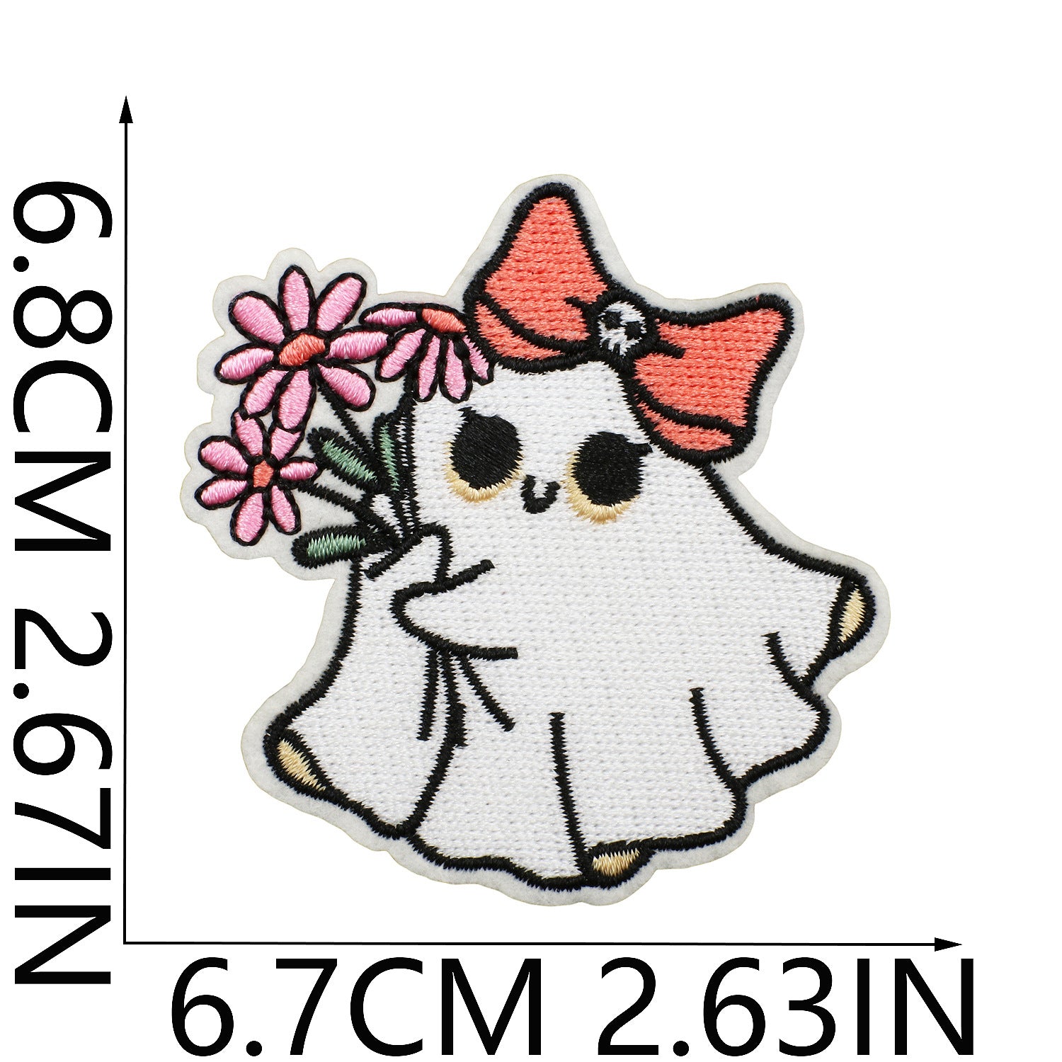 Wholesale  Ghost Witch Embroidered Patches For Clothing Bicycle Bag Decorative Gift