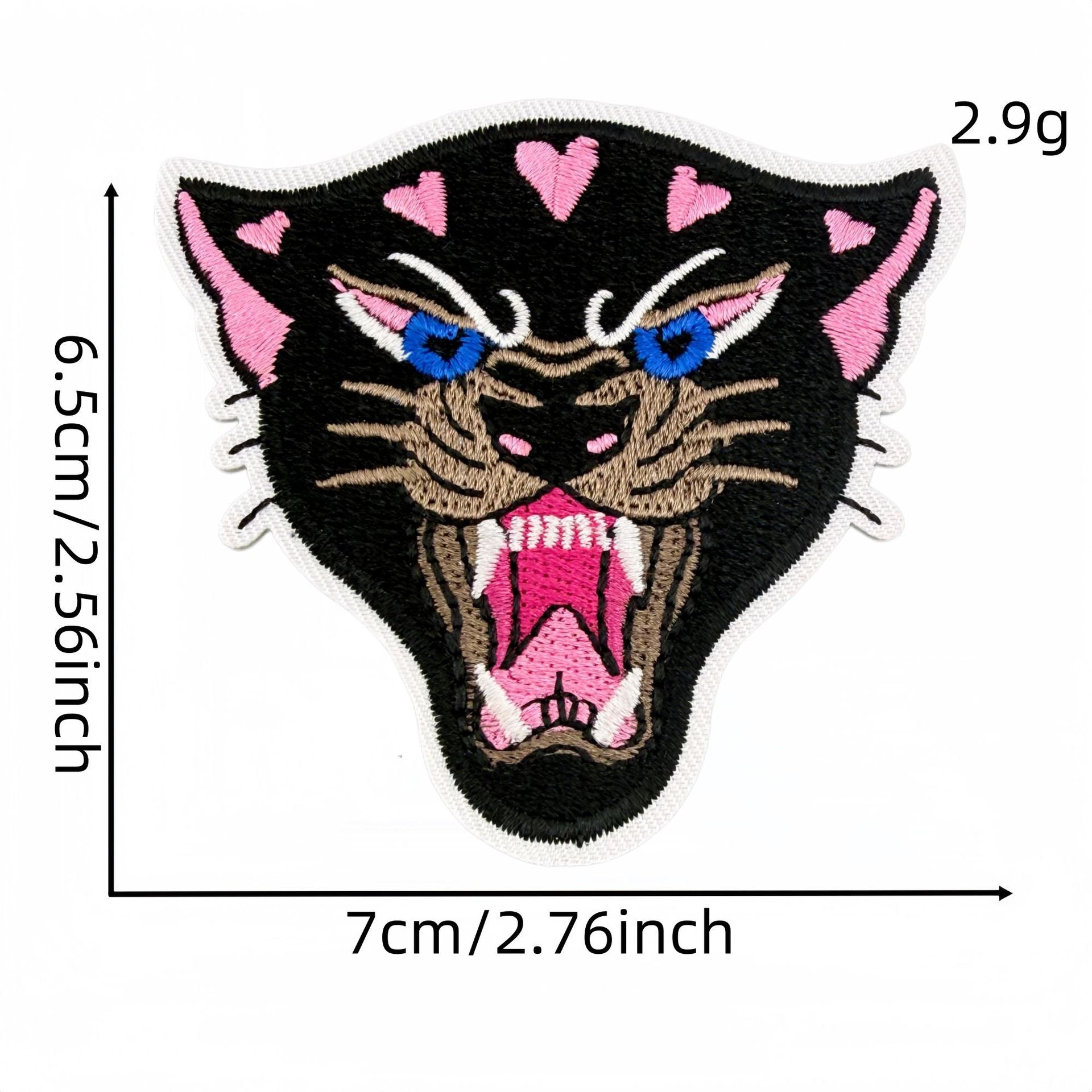 Wholesale Y2K Black Pink Heart Star Embroidered Patches 20 Pcs Fashion Decorative Accent For Clothing Bags Gift Craft Supply