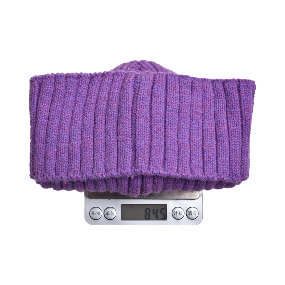 Wholesale Winter Hat Solid Color Knitted Hat Woolen Hat