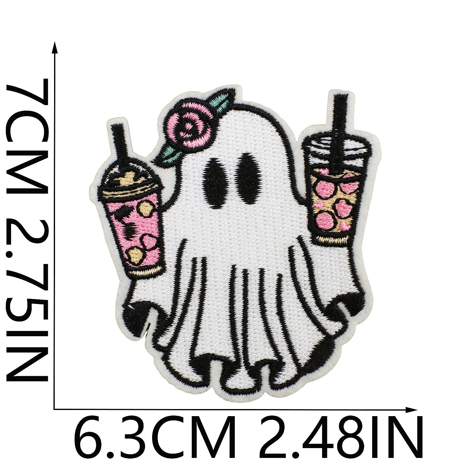 Wholesale  Ghost Witch Embroidered Patches For Clothing Bicycle Bag Decorative Gift