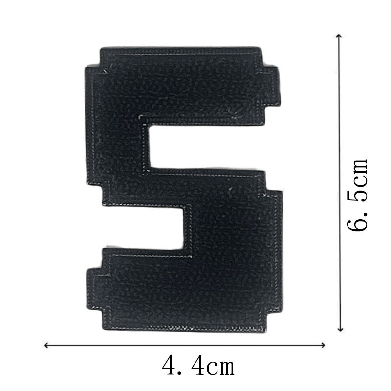 Wholesale Classic Black Embroidered Letter Patches Set Of 26 Adhesive Applique For Coat Repair DIY Craft Supply