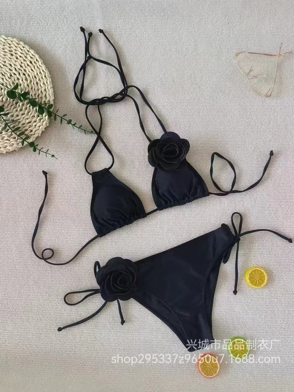 Wholesale  Ladies Split Tie Dye Swimsuit Sexy Four-Piece Bikini Swimsuit