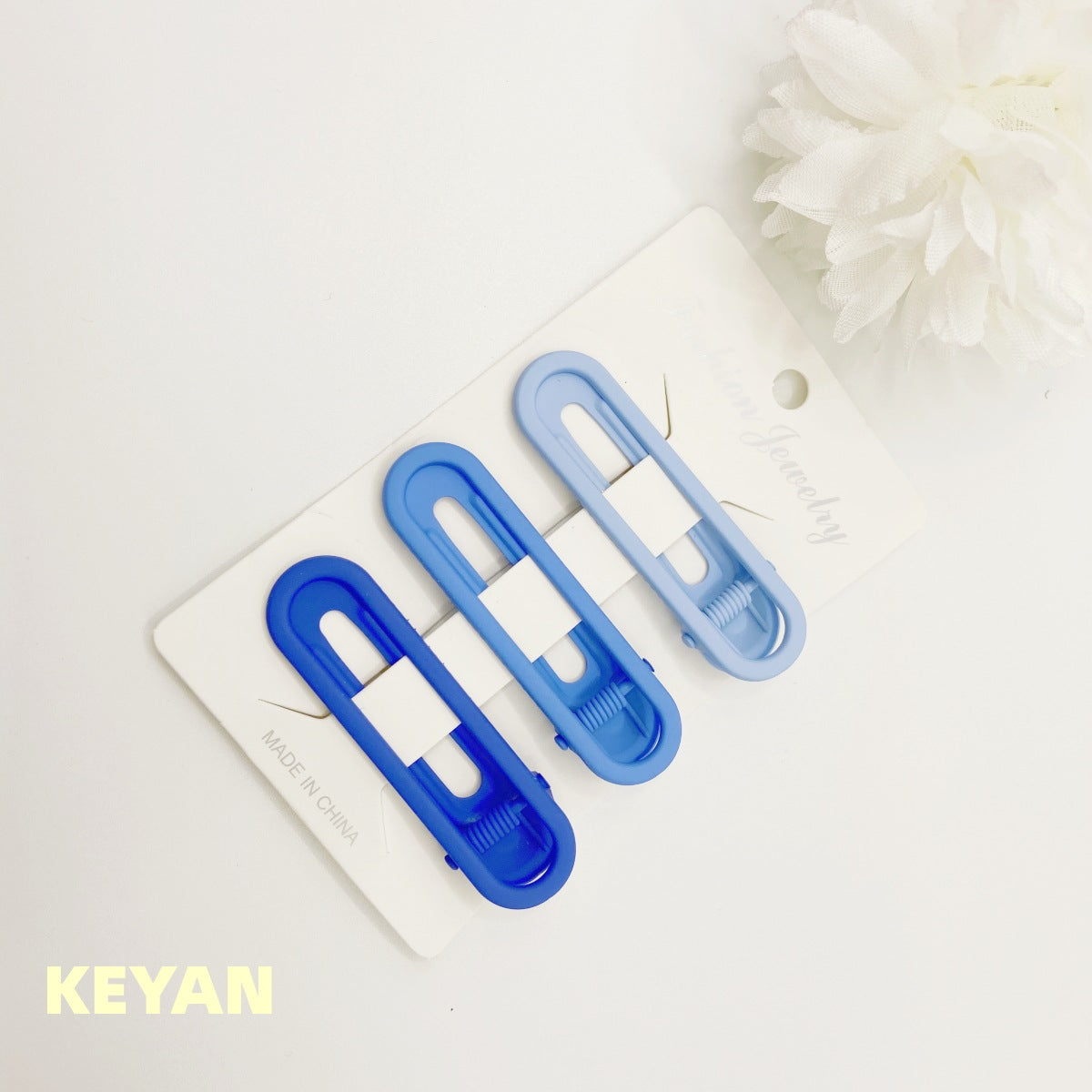 Wholesale Hollow Cute Frosted Candy Color Duckbill Clip