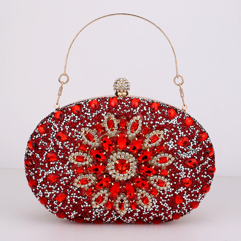 Wholesale Polyester Diamond Evening Bag