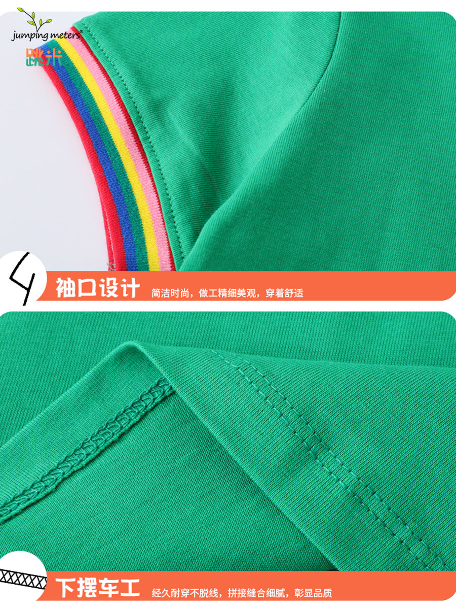 Wholesale Chic Boutique Girls 3 8 Years Summer Cotton Princess Dress Short Sleeve European Style