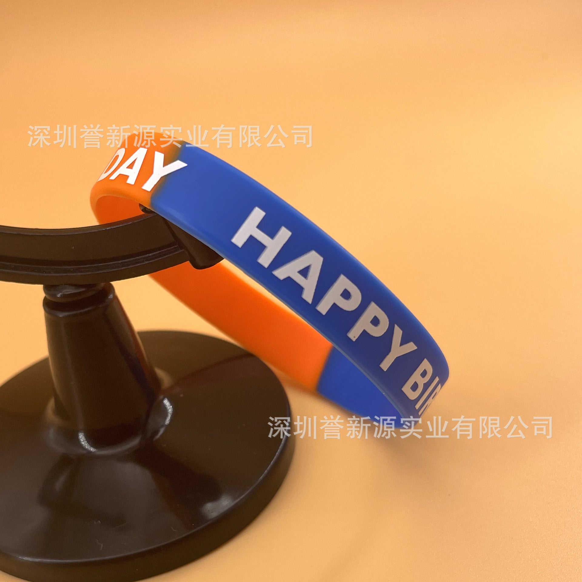 Wholesale 10pcs Party Silicone Happy Day Rainbow Rubber Wristband Bracelet
