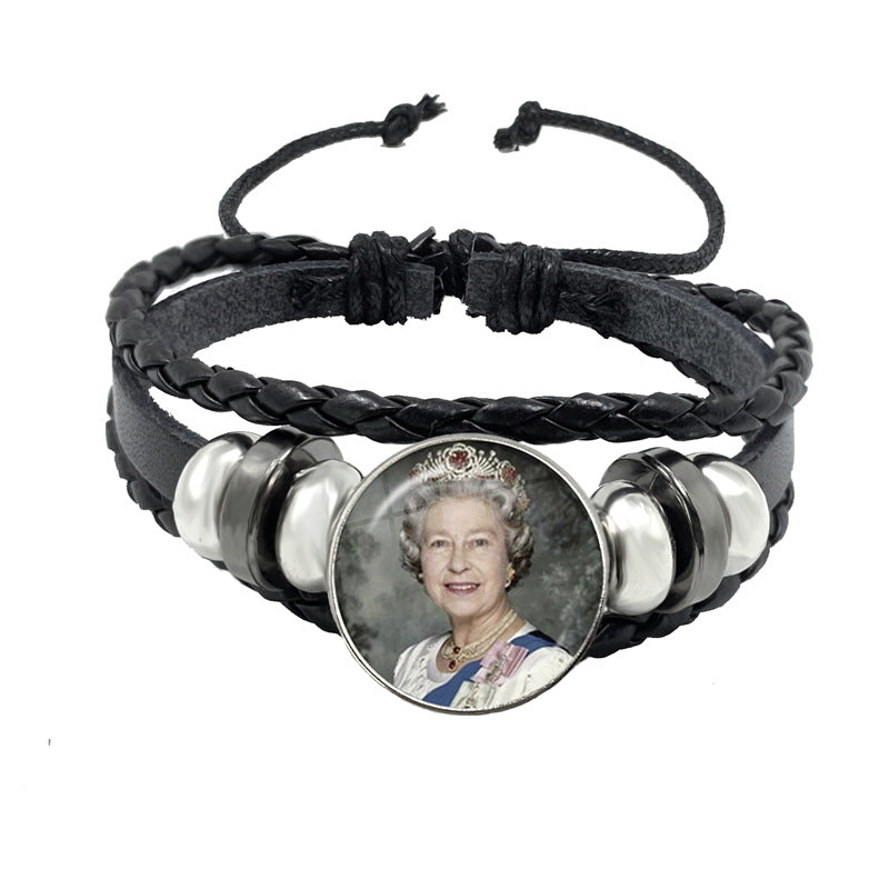 Wholesale Time Gemstone Leather Cord Bracelet