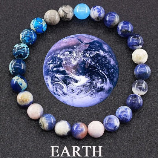 Wholesale Natural Stone Planet Bracelet