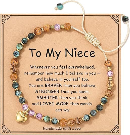 Wholesale Natural stone heart pendant bracelet