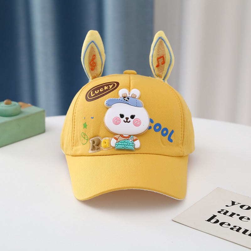 Wholesale Cute White Bunny Baby Hat with Long Ears