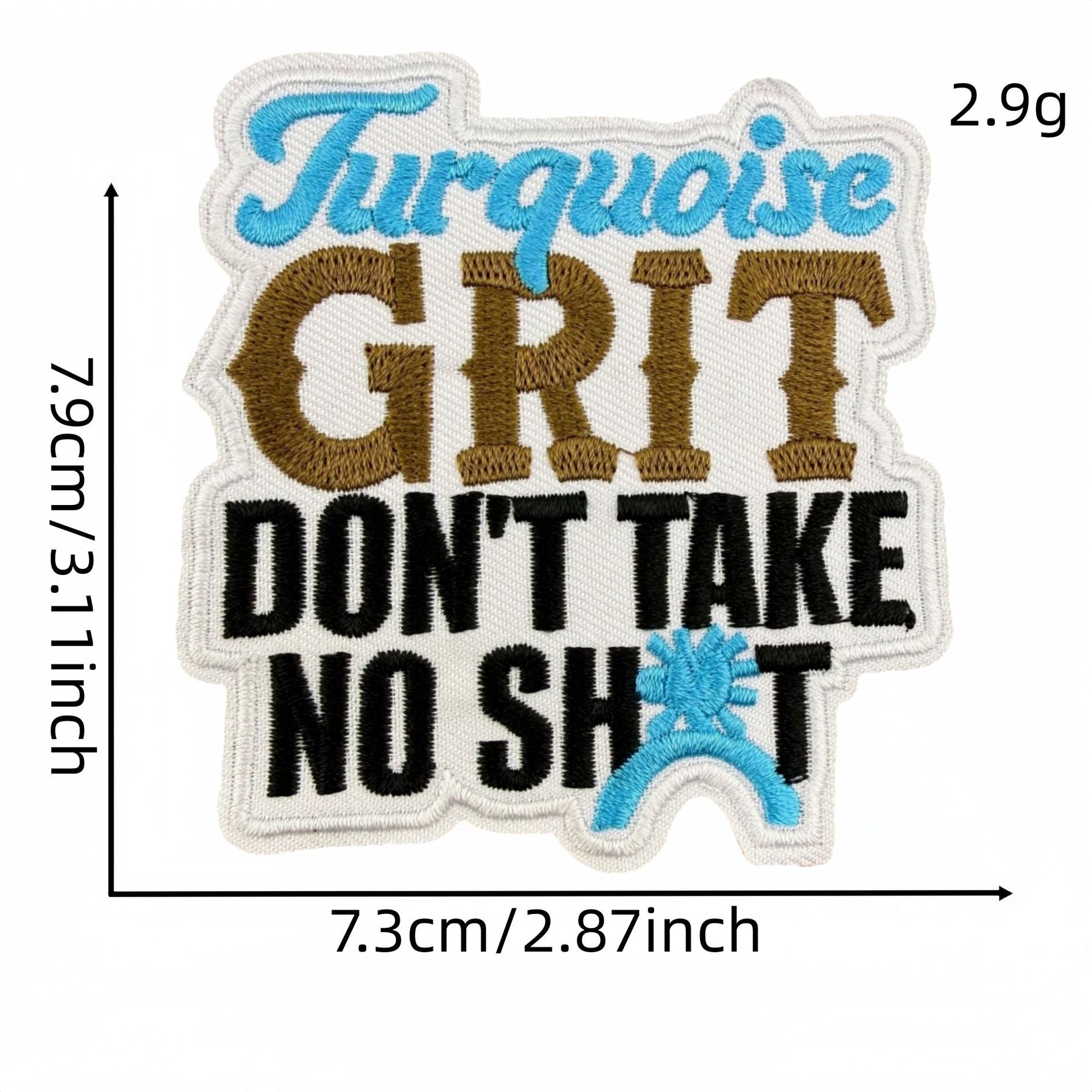Wholesale Trendy Boho Turquoise Embroidered Patches Western Denim Patch Set 22 Pieces Decorative For Clothing Bags DIY Accessory
