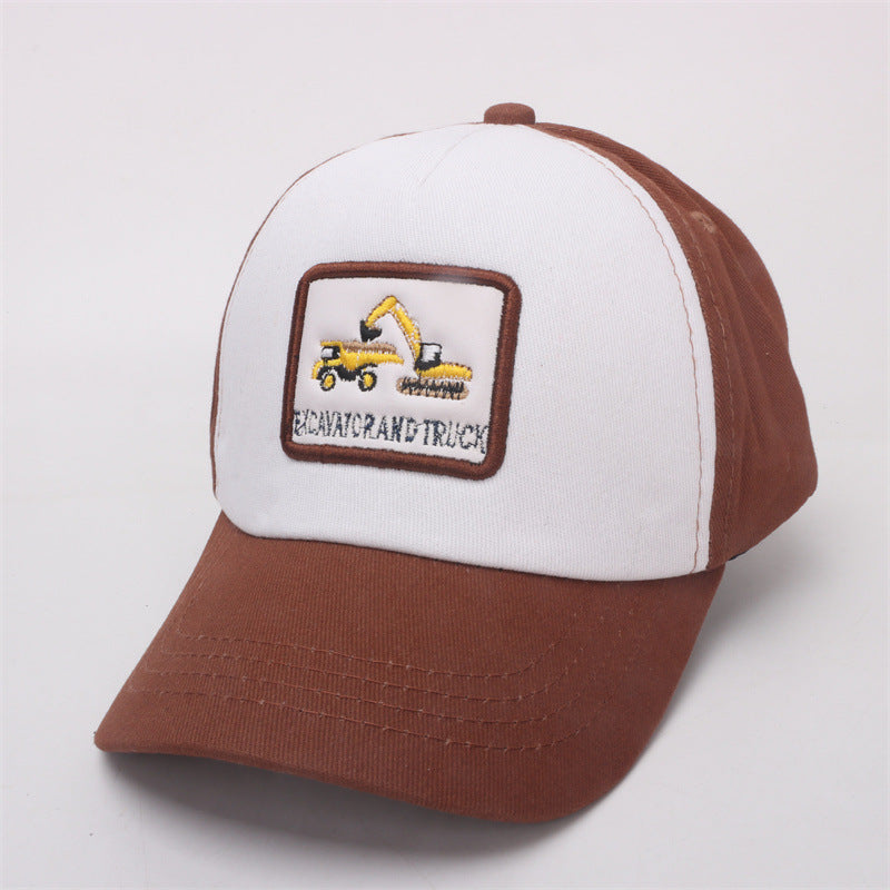Wholesale Cotton Polyester Cartoon Excavator Children's Baseball Caps