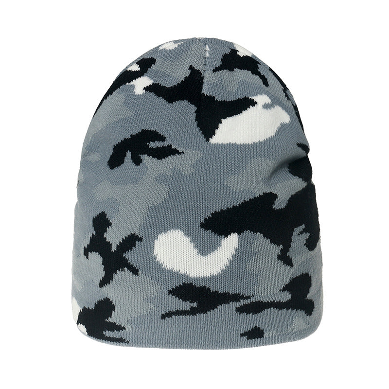 Wholesale Winter Camouflage Jacquard Acrylic Wool Hats