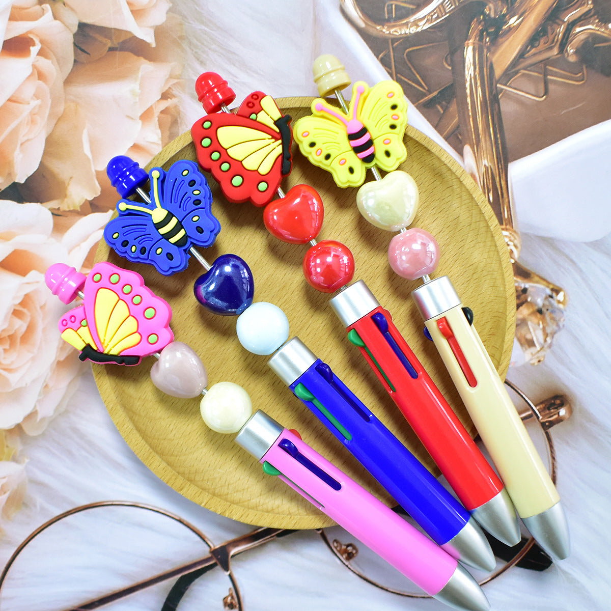 Wholesale Random 100pcs/pack   Butterfly series bead  Focal Beads