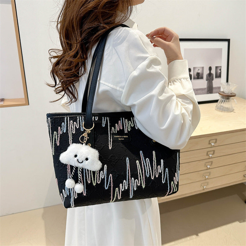 Wholesale Large capacity summer casual shoulder bag tote bag