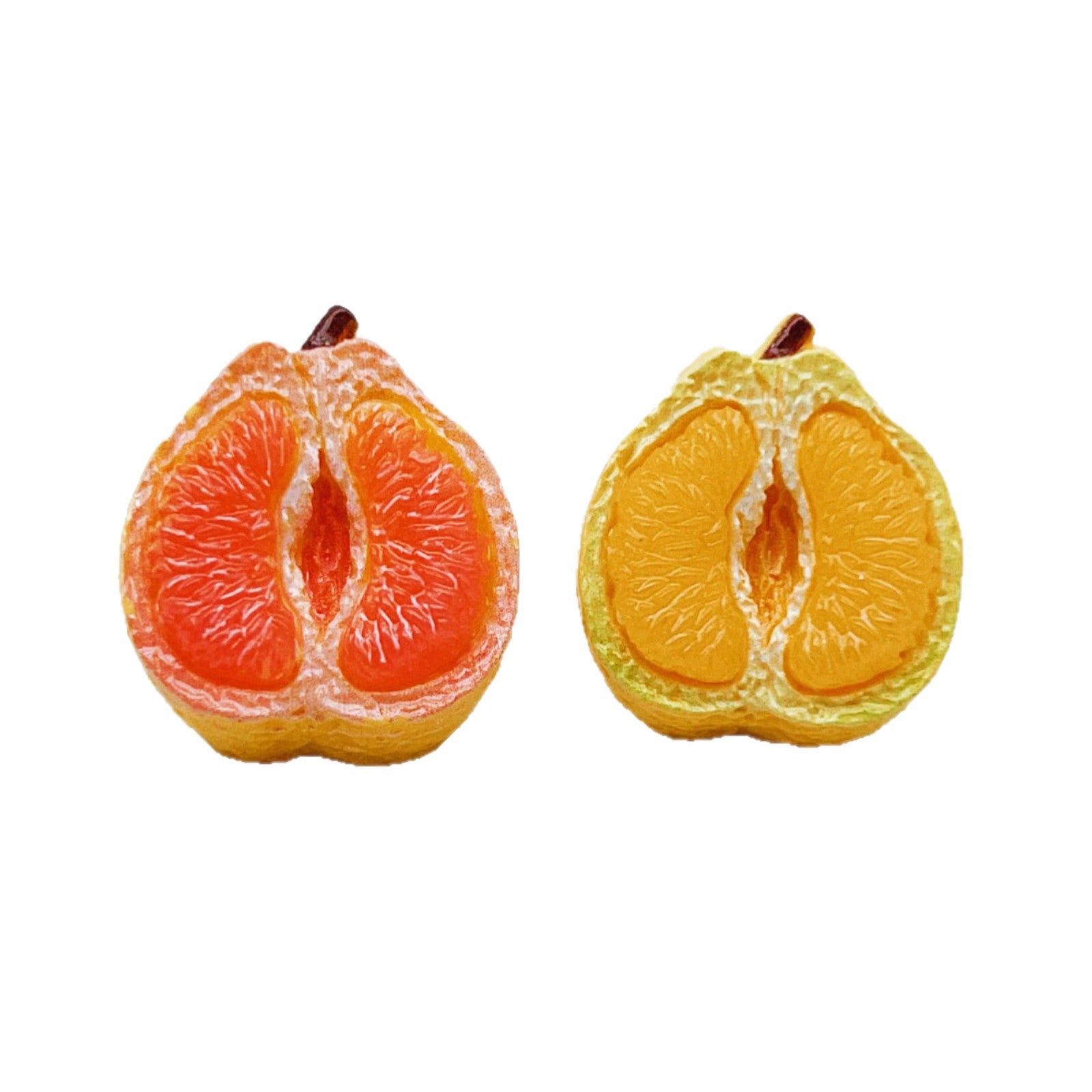 Wholesale 10pcs Simulated Peeled Grapefruit Mini Fruit Food Toy Resin Doll Accessories