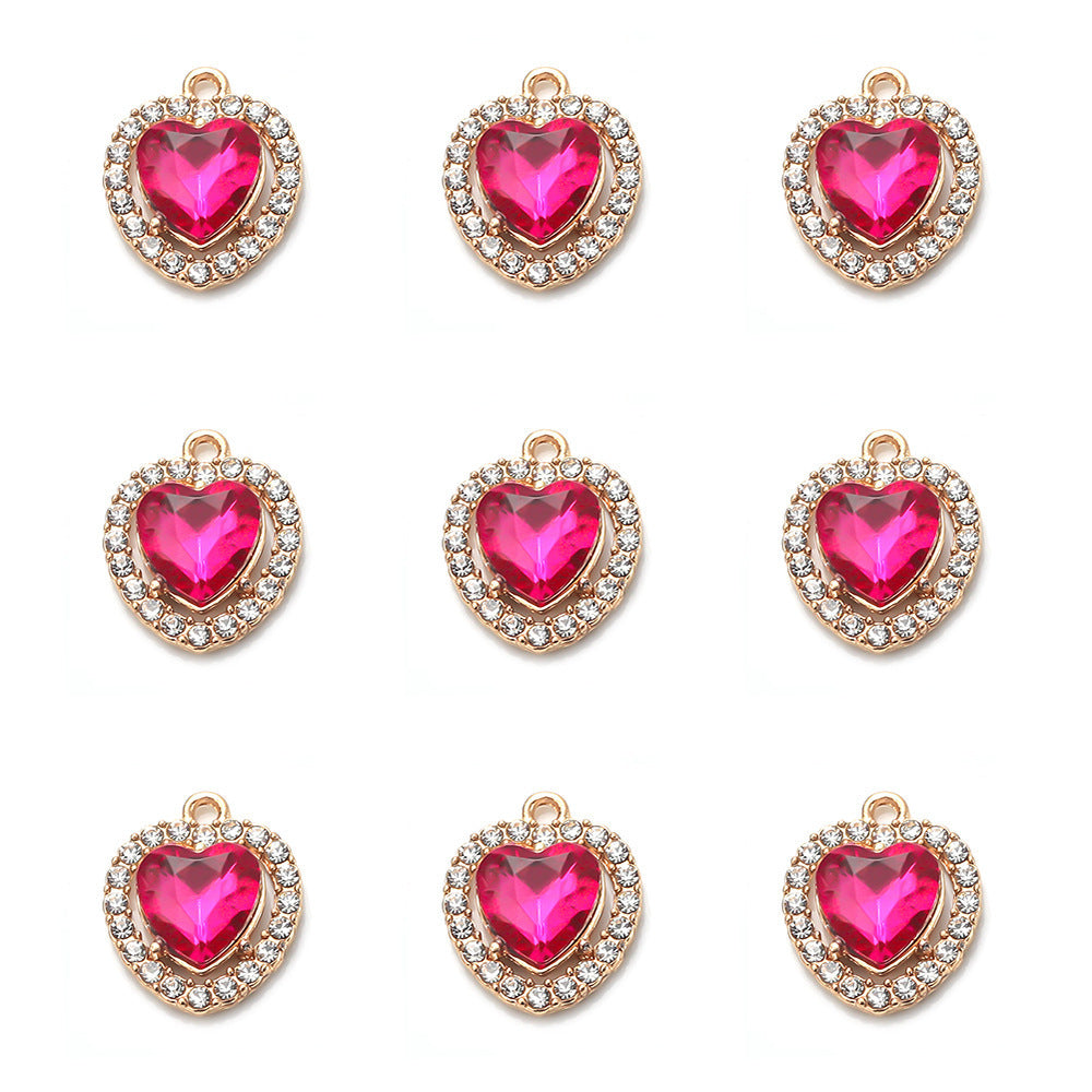 Wholesale Rhinestone Alloy Love Necklace Bracelet Pendant
