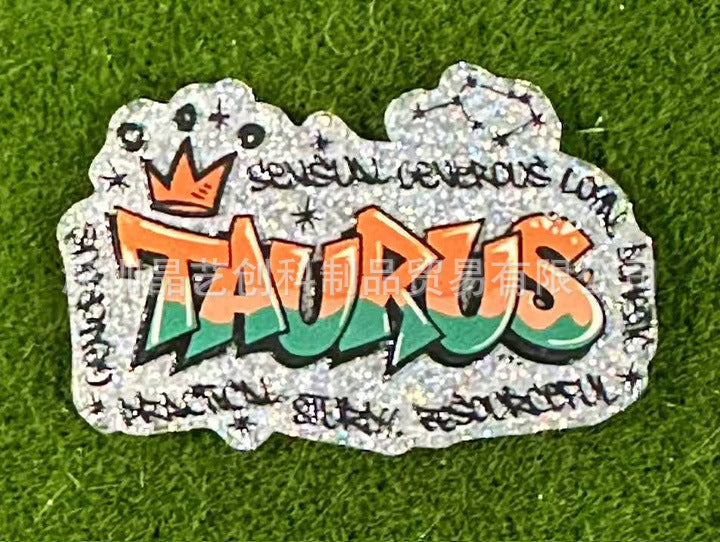 Wholesale 10pcs/pack Constellation Series Sequin Acrylic DIY Accessories