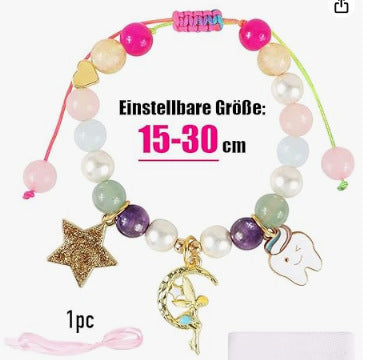 Wholesale Hand woven colorful diamond unicorn pendant bracelet