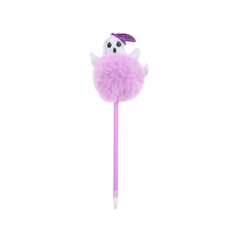 Wholesale Halloween Ghost Hair Ball Ballpoint Pen