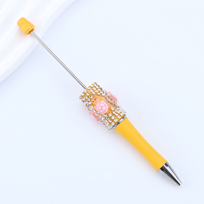 Wholesale Sugar set with diamonds  small turtle  crushed diamonds  beadable pens