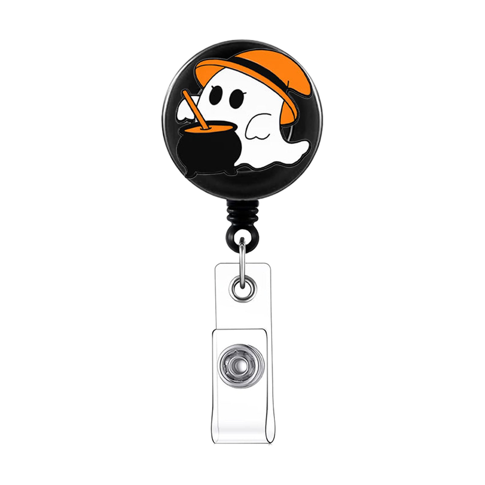 Wholesale  pink retractable rotating badge scroll