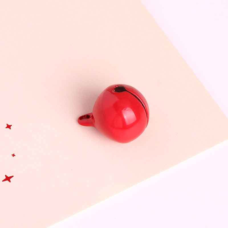 Wholesale DIY 14mm Candy Color Metal Paint Bell Keychain Accessories