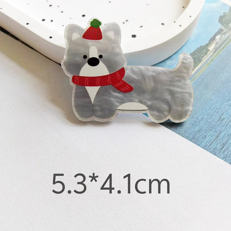 Wholesale 10pcs colorful cute dog Acrylic Flatback