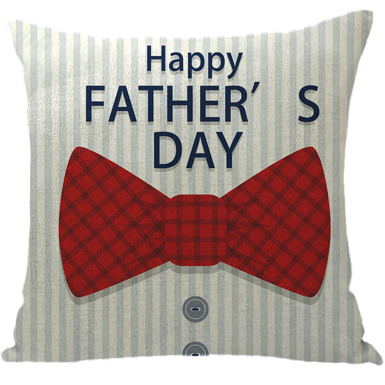 Wholesale Car Sofa Cushions Father's Day Hug Cotton Linen Pillowcases