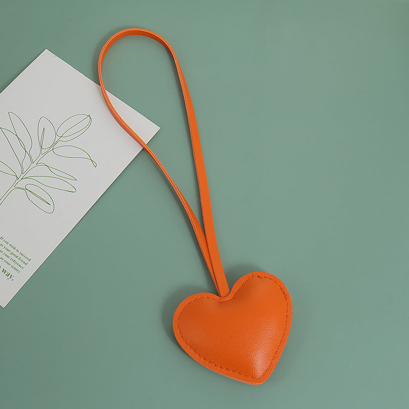 Wholesale Leather Heart-Shaped Hand Strap Keychain