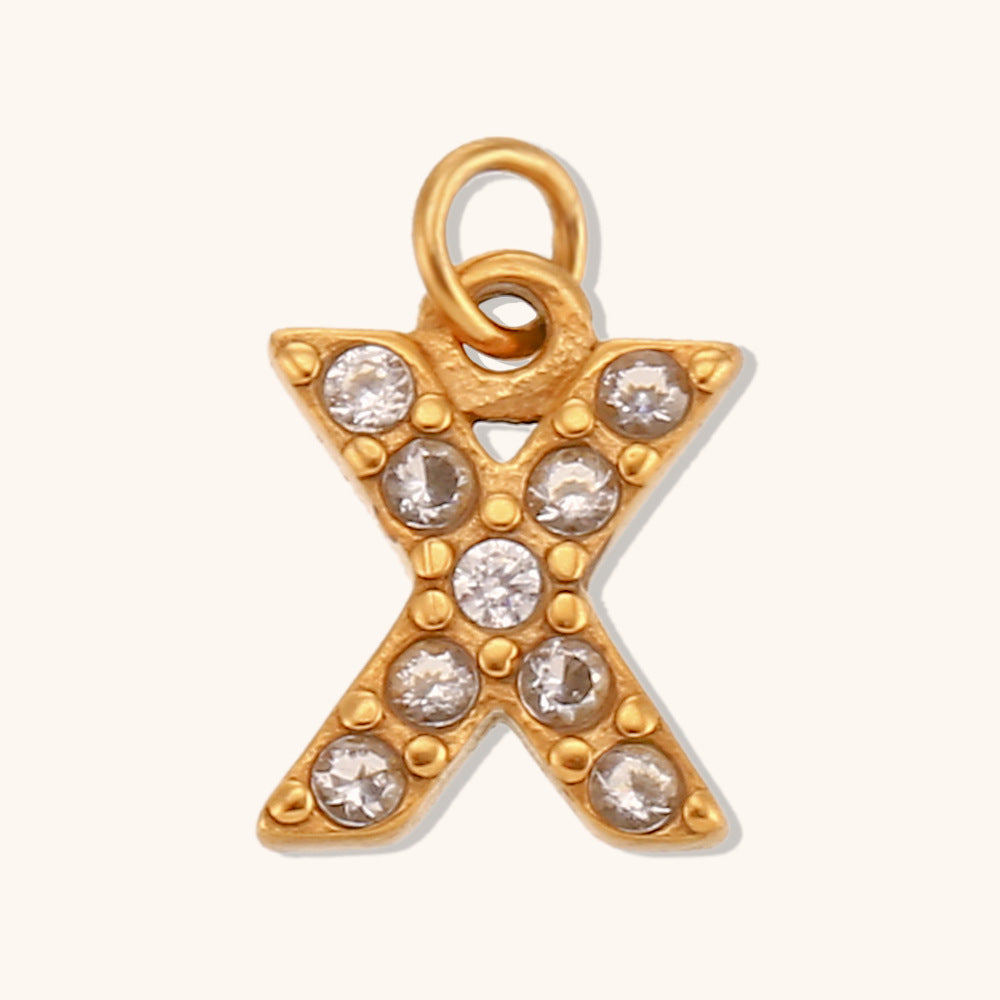 Pargente de cartas de inglés de oro de acero inoxidable de acero inoxidable al por mayor