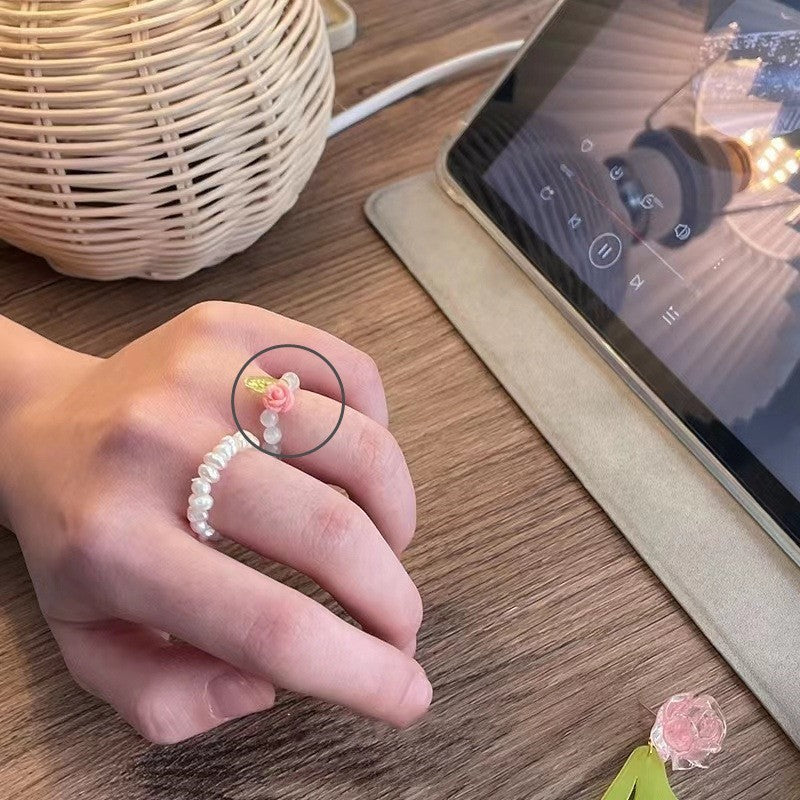 Wholesale Open Cut Adjustable Gothic Black Rose Alloy Rings