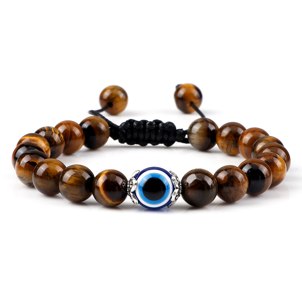 Wholesale Jewelry Bohemian Bracelet Devil' s Eye Beaded Braided Hand Rope Yoga Beads Hand Jewelry