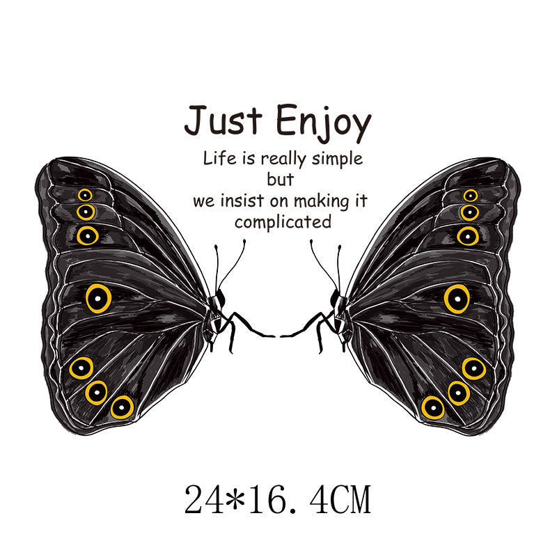 Wholesale Colored butterfly heat transfer UV DTF Ready to Press Transfers Wraps