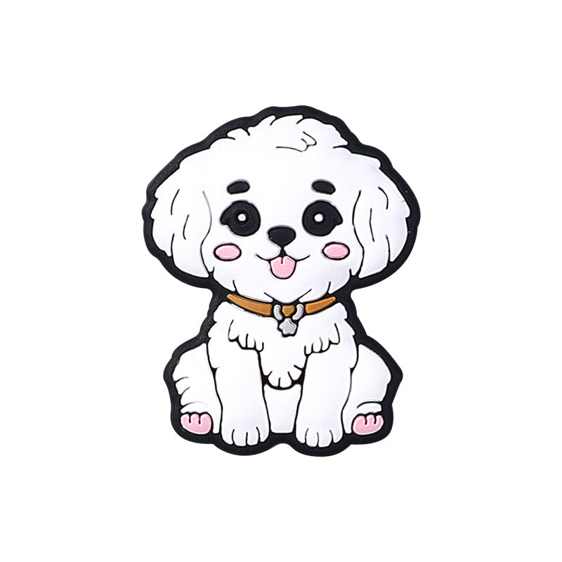 Wholesale 20pcs    Puppy silicone beads  Focal Beads