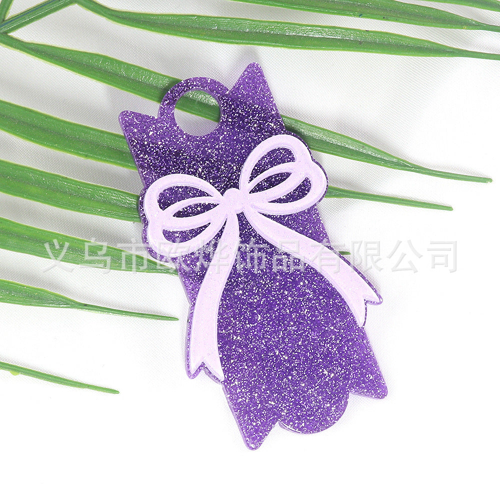 Wholesale 10pcs Blank DIY Acrylic Nameplate FlatBack