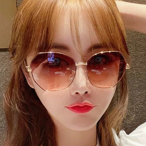 Wholesale Gradient Fashion Sunglasses for Round Face