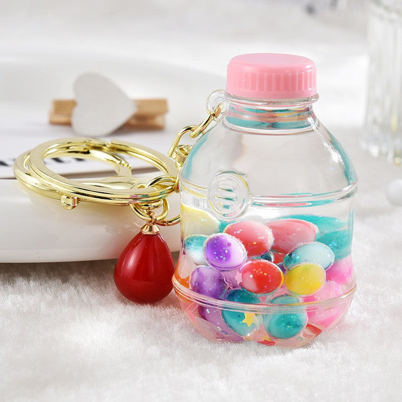 Wholesale Acrylic Oil-Filled Pendant Luminous Iceberg Cup Keychain