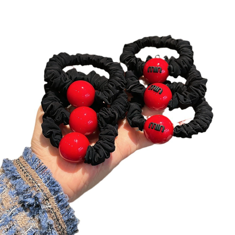 Wholesale New Year Acrylic Red Large Ball Rope