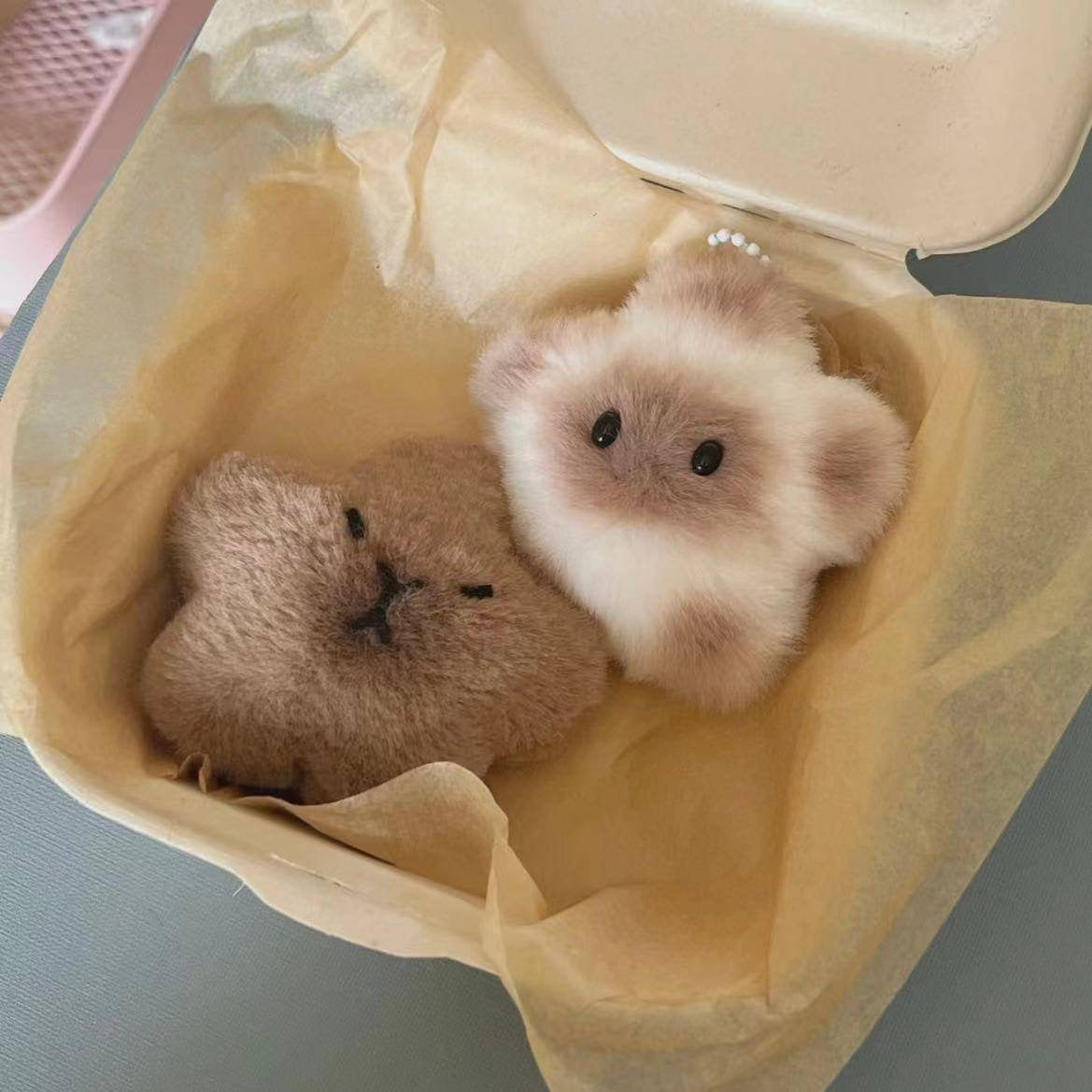 Wholesale Cute Pufferfish Plush Ball Keychain