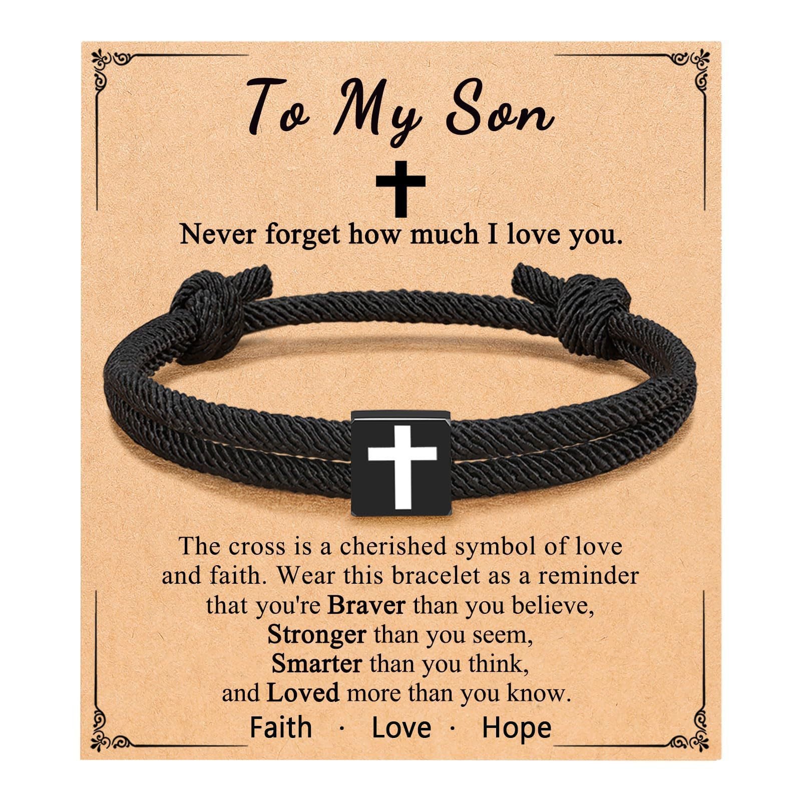 Wholesale Cross Milan Rope  Easter Lover  Men' s Bracelets