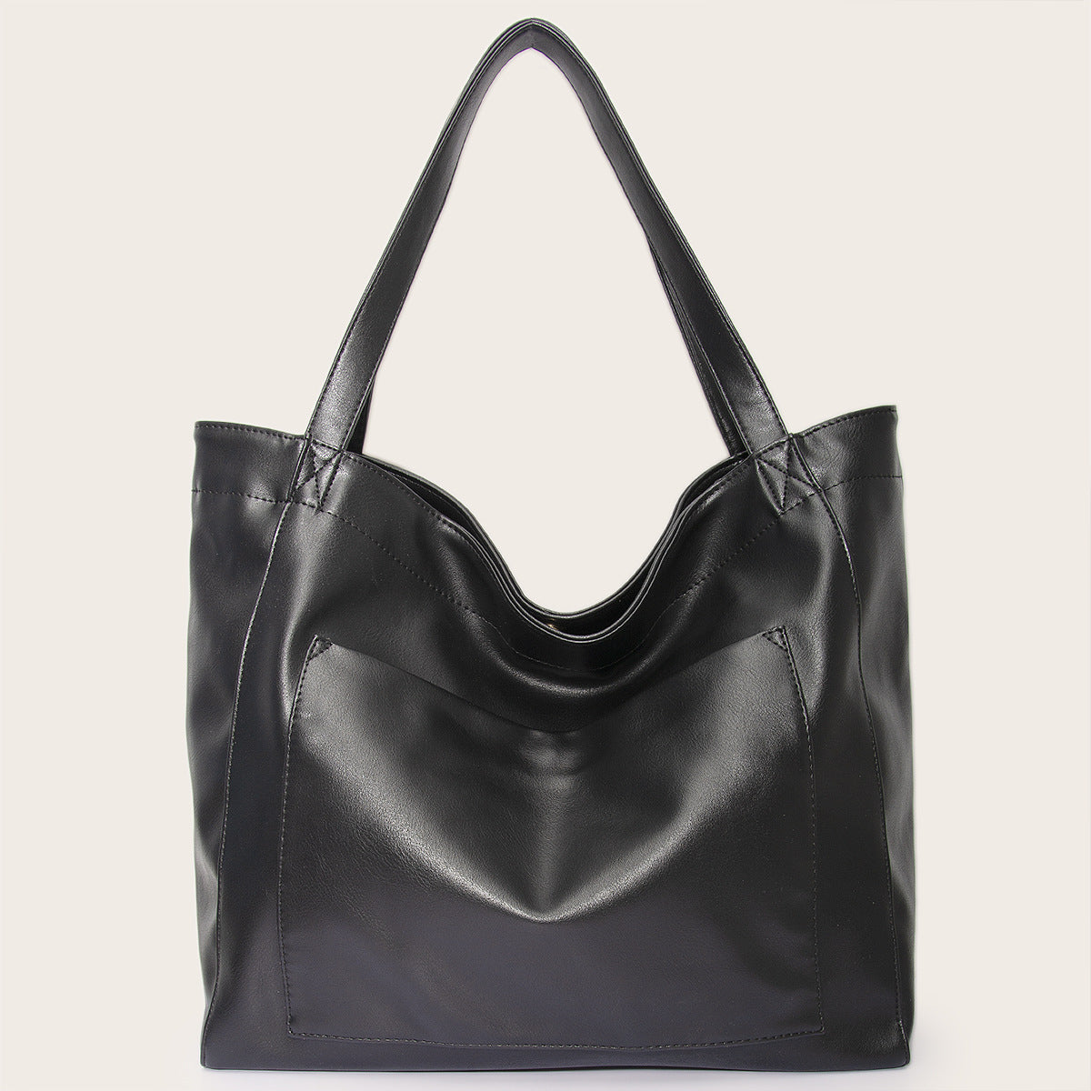 Wholesale Large Pocket Women's Soft Leather Large Capacity Shoulder Hand Tote Bag